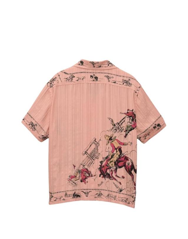 보디 [해외직구] 26 FW 보디 Bronco Buster graphic print seersucker shirt MRF26SH009 TP459883618 착용컷