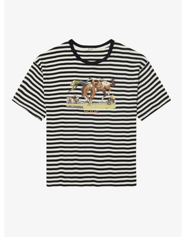 보디 [해외직구] 26 FW 보디 Rodeo striped horse print T shirt MRF26CS002 TP459921764 착용컷