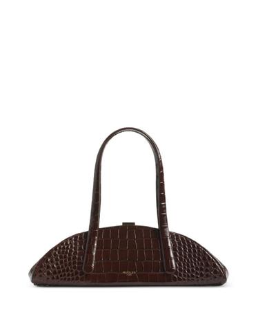 [해외직구] 26 FW 뮈글러 루아 브라운 크로커다일 이펙트 백 26W10SA00619051 TP460076159
