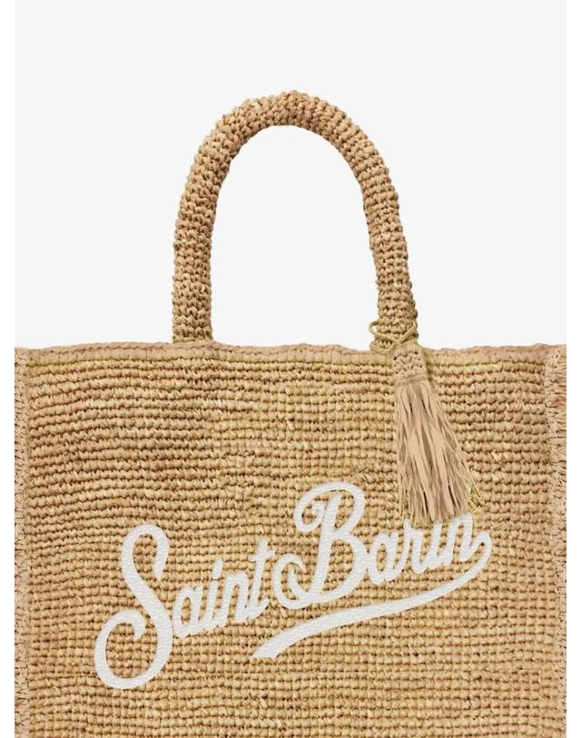 엠씨투 세인트바스 [해외직구] 26 FW 엠씨투세인트바스 Vanity fringed raffia mini tote bag VAMI017 TP455143242 착용컷