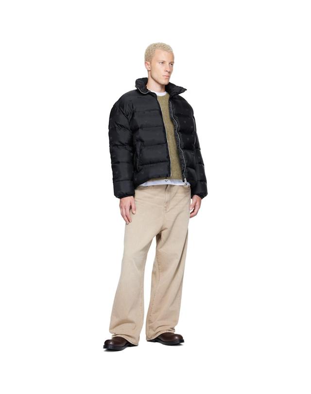 루드 [해외직구] 26 FW 루드 블랙 페이즐리 자카드 다운 패딩 재킷 262923M178000 착용컷