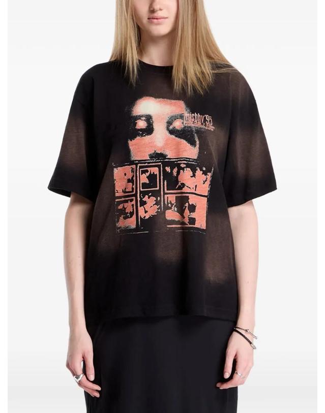 미스비헤이브 [해외직구] 26 FW MISBHV 7 30 Pm Lakefront graphic print washed T shirt 261U126 TP458939076 착용컷