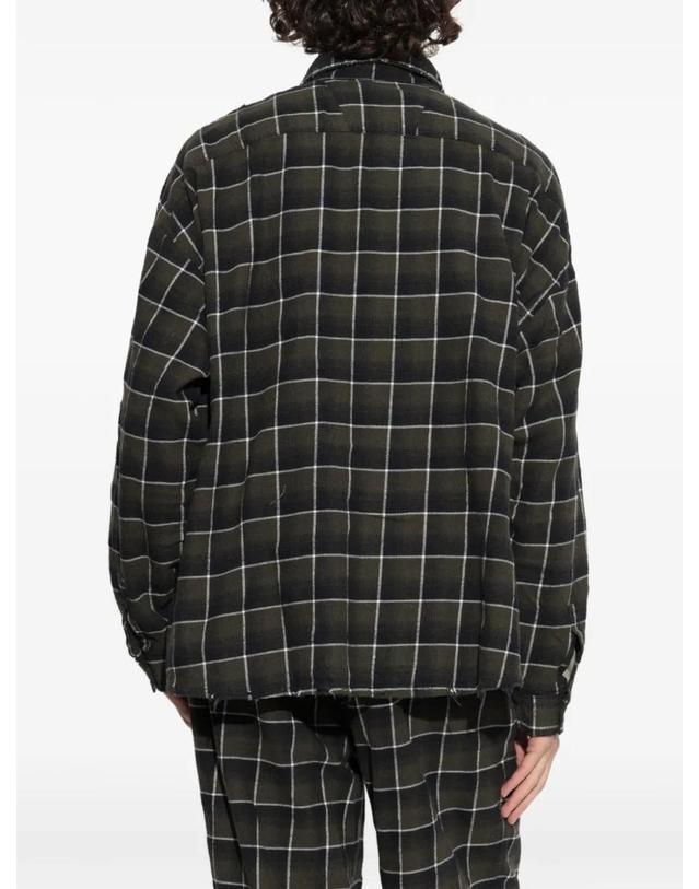 미스비헤이브 [해외직구] 26 FW MISBHV Tartan plaid pattern distressed effect shirt 261U1270 TP459180886 착용컷