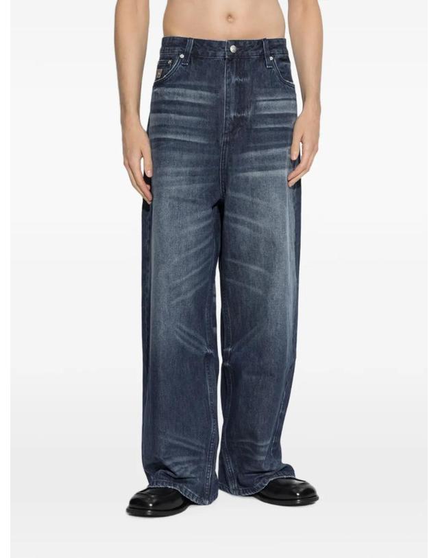 미스비헤이브 [해외직구] 26 FW MISBHV Austin faded wide leg jeans 261U1060 TP459442981 착용컷