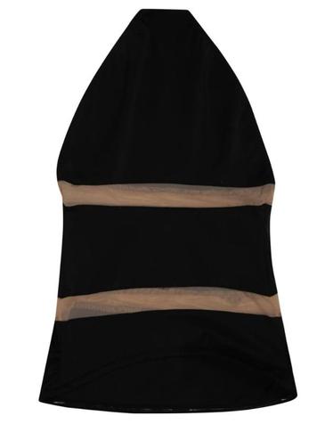 노르마카말리 [해외직구] Norma Kamali 스트랩리스 메쉬 패널 비치웨어 SW421XNL018001 BLACKNUDEMESH TP980132599