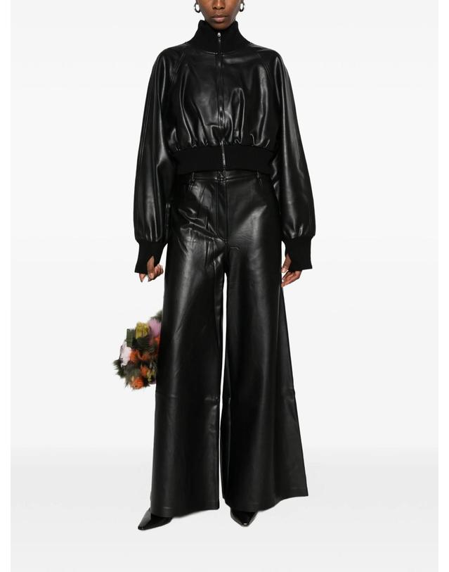 노르마카말리 [해외직구] Norma Kamali oversized faux leather jeans 12296552513800 TP725707431 착용컷