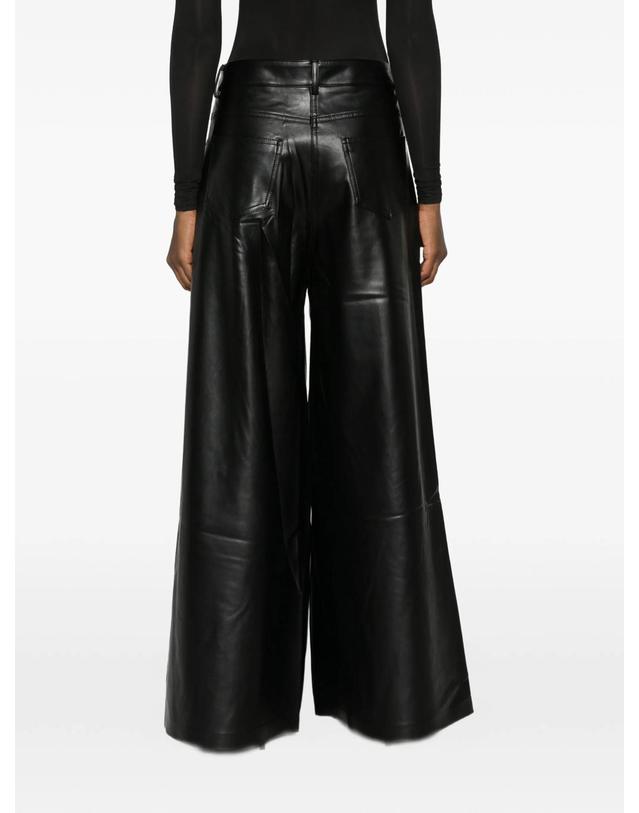 노르마카말리 [해외직구] Norma Kamali oversized faux leather jeans 12296552513800 TP725707431 착용컷