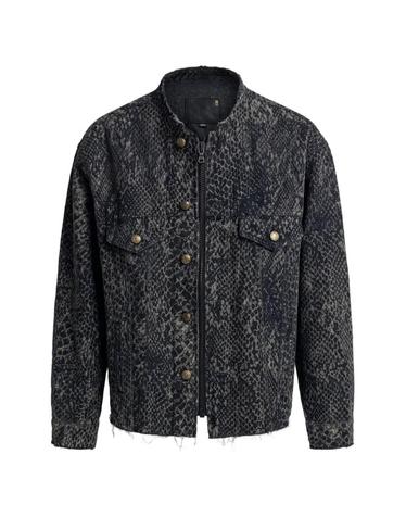 알13 [해외직구] 26 FW R13 스네이크 자카드 칼라리스 재킷 R13WD283D462C TP458735472