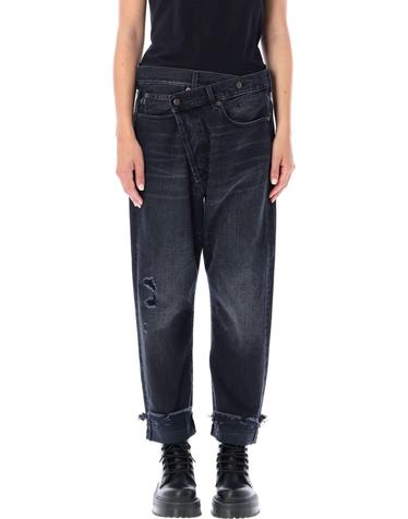 알13 [해외직구] 26SS R13 CROSS OVER JEAN R13W2048394JAKEBLACK TP582230342