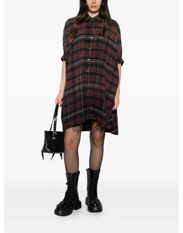 알13 [해외직구] 26 FW R13 plaid oversized mini shirtdress R13WR019R933B TP459133090 착용컷