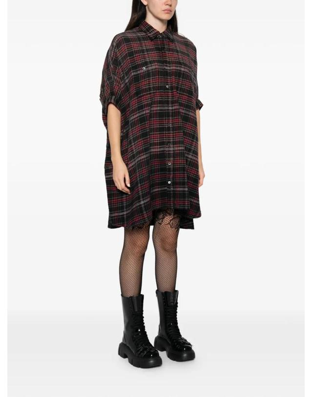 알13 [해외직구] 26 FW R13 plaid oversized mini shirtdress R13WR019R933B TP459133090 착용컷