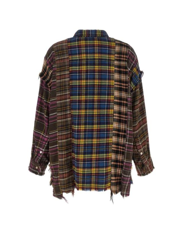 알13 [해외직구] 26 FW R13 spliced checkered shirt R13WR733R940B TP459349286 착용컷