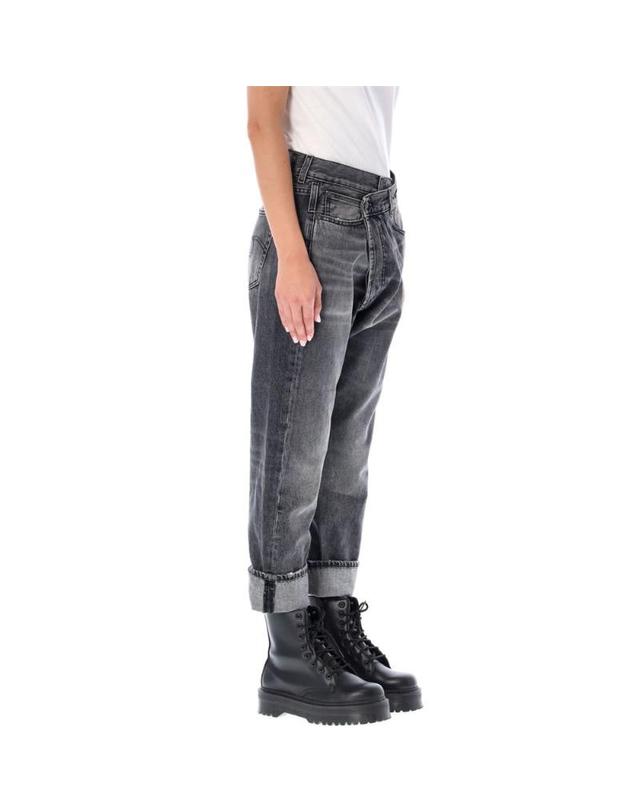 알13 [해외직구] 22FW R13 Leyton 블랙 데님 R13W2048549ALEYTONBLA TP582230368 착용컷