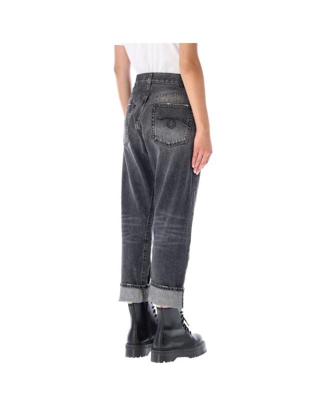 알13 [해외직구] 22FW R13 Leyton 블랙 데님 R13W2048549ALEYTONBLA TP582230368 착용컷