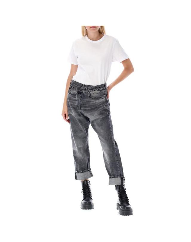 알13 [해외직구] 22FW R13 Leyton 블랙 데님 R13W2048549ALEYTONBLA TP582230368 착용컷