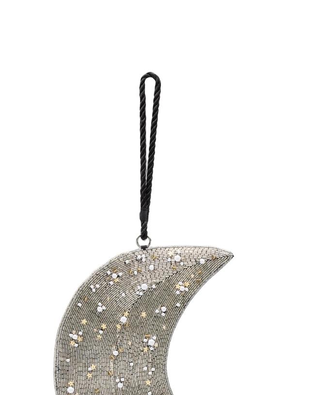 사이먼 밀러 [해외직구] 사이먼 밀러 beaded crescent wristlet bag 12317328441608 TP725755385 착용컷