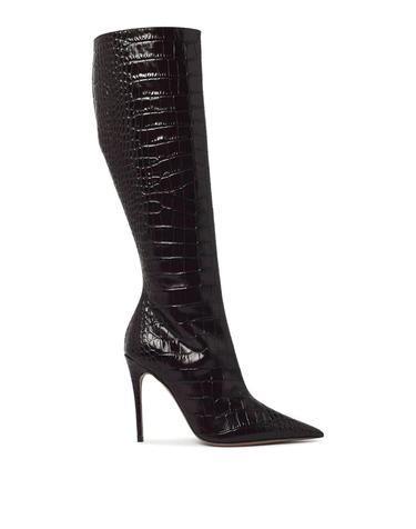 [해외직구] 26FW 파리텍사스 Vera 105 Ebony 레더 부츠 PX2046XCOCOEMBOSSEDCROCOEBANO TP582231305