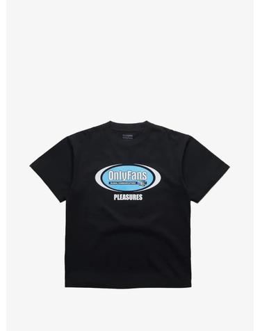 [해외직구] 26 FW 플레져스 X 온리팬스 커뮤니케이션 티셔츠 P26SUOF001BLK TP458696078