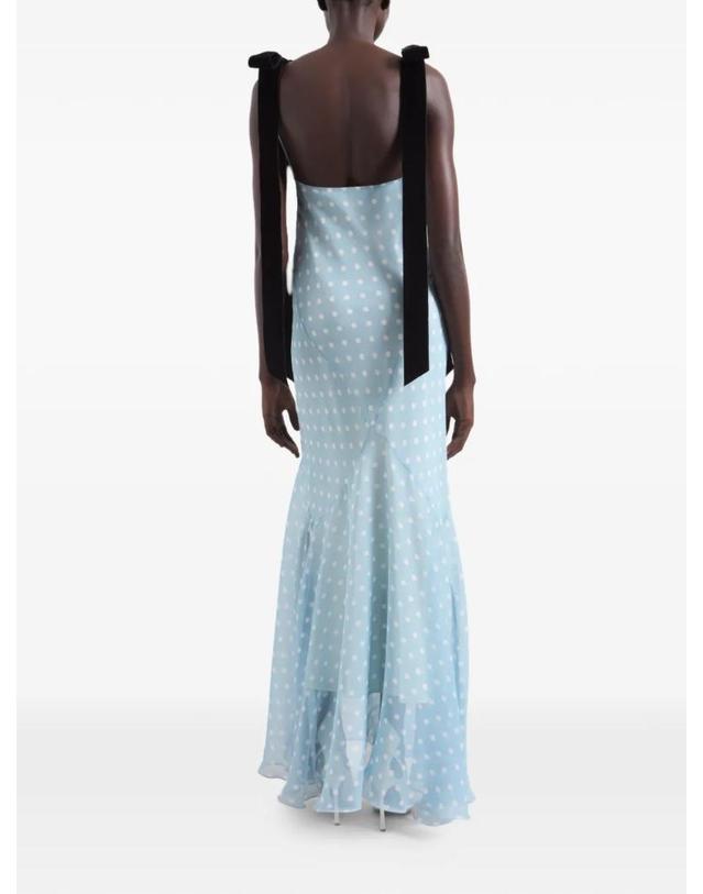 니나리치 [해외직구] 26 FW 니나리치 폴카 도트 머메이드 맥시 드레스 26ACRO029SE1409I4052 TP454943472 착용컷