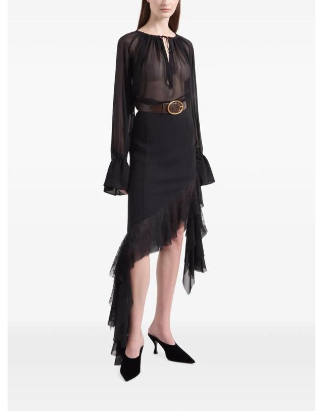 니나리치 [해외직구] 26 FW 니나리치 시스루 블라우스 26ACTO009SE1417 TP457508955 착용컷