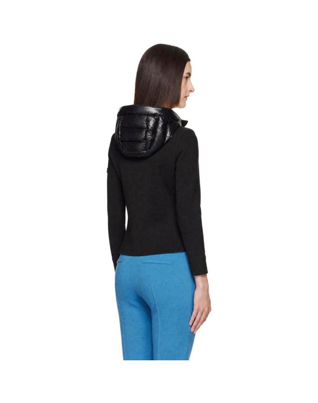 맥케이지 [해외직구] 26 FW Mackage 블랙 아가타 퀼팅 믹스 미디어 후드 재킷 262015F063006 착용컷