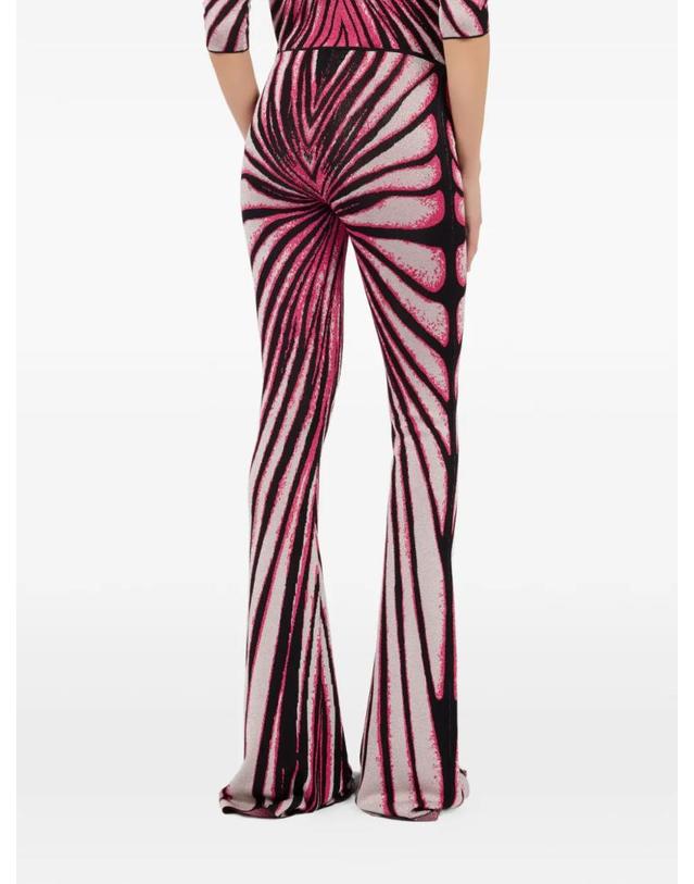 로베르토 카발리 [해외직구] 26 FW 로베르토 카발리 레이 오브 파라다이스 플레어 팬츠 XKM200MI150 TP456385106 착용컷
