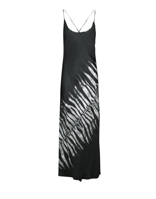 로베르토 카발리 [해외직구] 25SS 로베르토카발리 실크 슬립 드레스 with zebra 프린트 조절형 thin straps Diagonal 컷 with gather 디테일 UKT1424QN50D0146 TP572999291 착용컷
