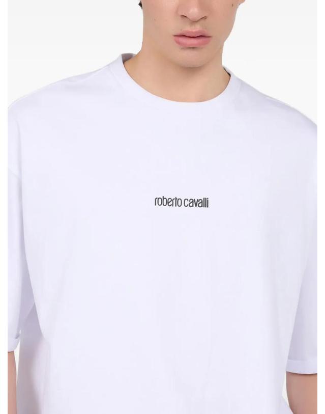 로베르토 카발리 [해외직구] 26 FW 로베르토 카발리 로고 프린트 티셔츠 XNT62EJD060 TP456756936 착용컷