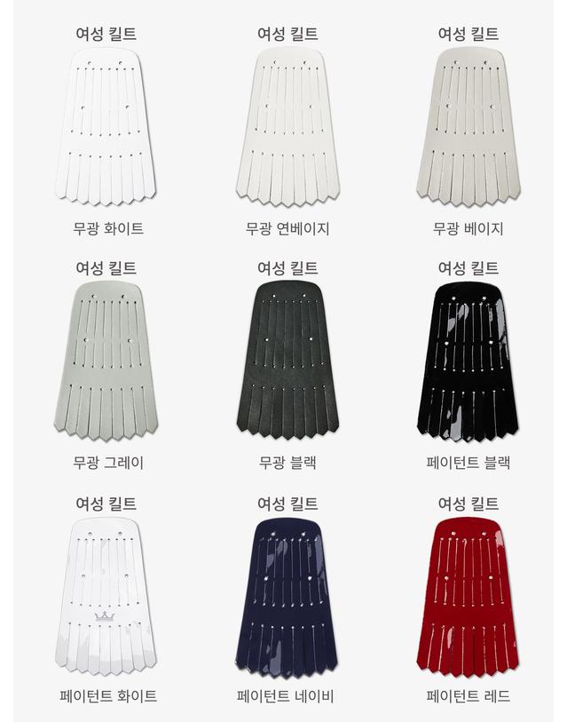 람다 골프 람다골프 람다골프 여성골프화 킬트 페이턴트 네이비 32968 착용컷