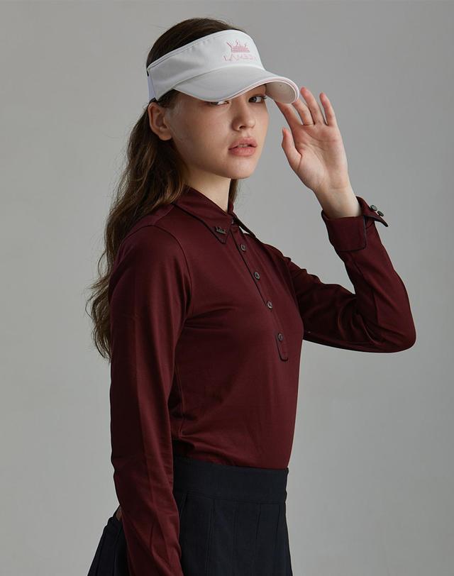 람다 골프 람다골프 람다골프 골프모자 썬캡 화이트 24324 착용컷
