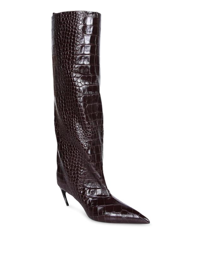 아티코 [해외직구] 26FW 디아티코 Crocodile 프린트 레더 부츠 Thin 힐 포인티드 쉐이프 261WSH0087LBT155PR204 TP582337114 착용컷