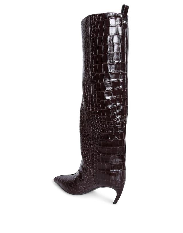 아티코 [해외직구] 26FW 디아티코 Crocodile 프린트 레더 부츠 Thin 힐 포인티드 쉐이프 261WSH0087LBT155PR204 TP582337114 착용컷