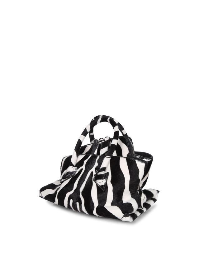 아티코 [해외직구] 26FW 디아티코 Zebra 프린트, 레더 디테일, 탑 집 클로저, 더블 handles 260WAH0006LBT156PR020 TP582337066 착용컷