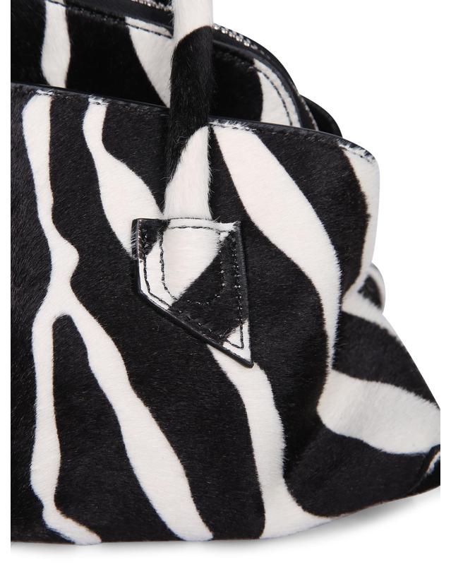 아티코 [해외직구] 26FW 디아티코 Zebra 프린트, 레더 디테일, 탑 집 클로저, 더블 handles 260WAH0006LBT156PR020 TP582337066 착용컷