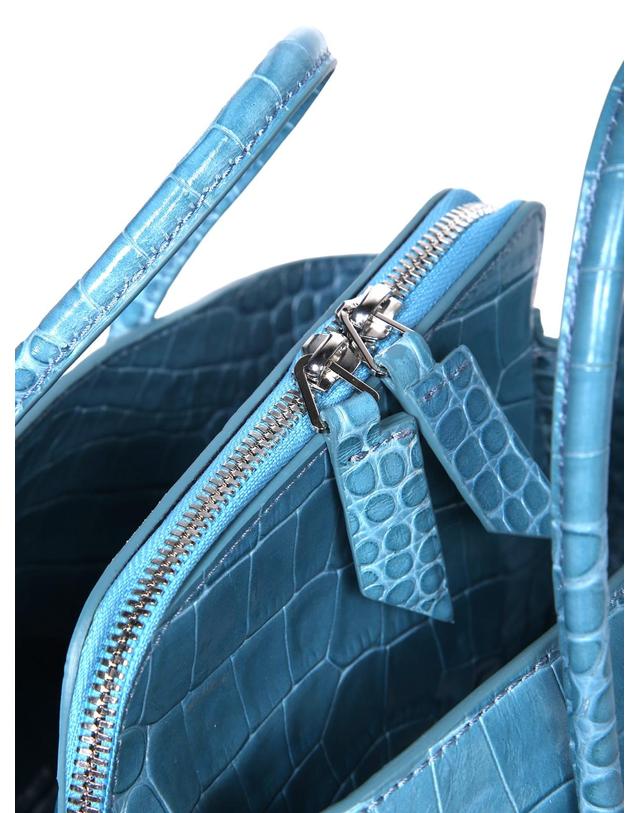 아티코 [해외직구] 26FW 디아티코 글로시 crocodile 이펙트 레더 탑 지퍼 클로저 H앤les 앤 스트랩 260WAH0006LBT155PR041 TP582337064 착용컷