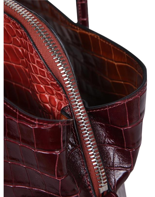 아티코 [해외직구] 26FW 디아티코 Structured 디자인 Crocodile 패턴 더블 롱 핸들 260WAH0005LBT155PR823 TP582337054 착용컷
