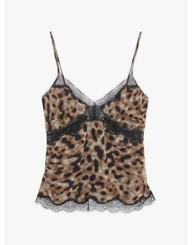 [해외직구] 26 FW 16 알링턴 Clio lace trim leopard print top T444AW2601PRINTEDCHIFFONSPECKLE TP459119022