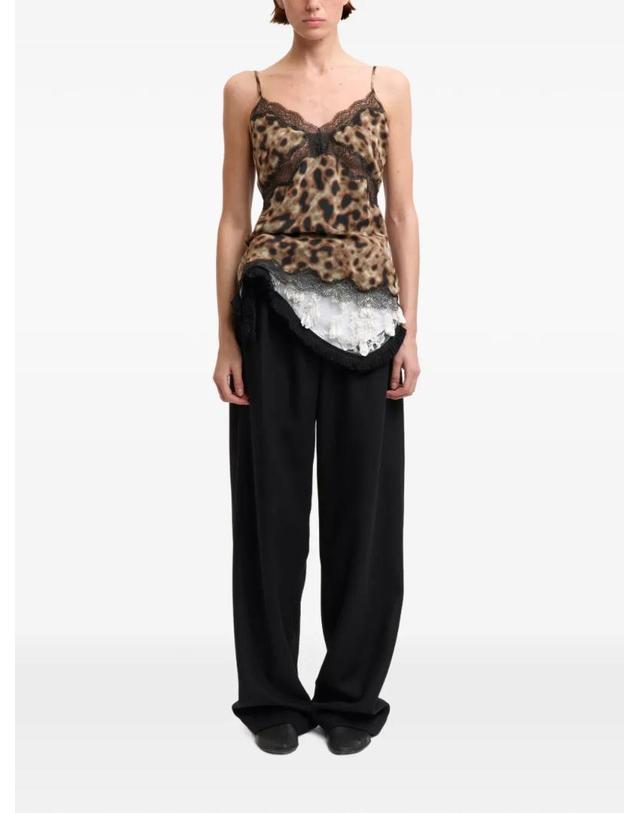 16 알링턴 [해외직구] 26 FW 16 알링턴 Clio lace trim leopard print top T444AW2601PRINTEDCHIFFONSPECKLE TP459119022 착용컷
