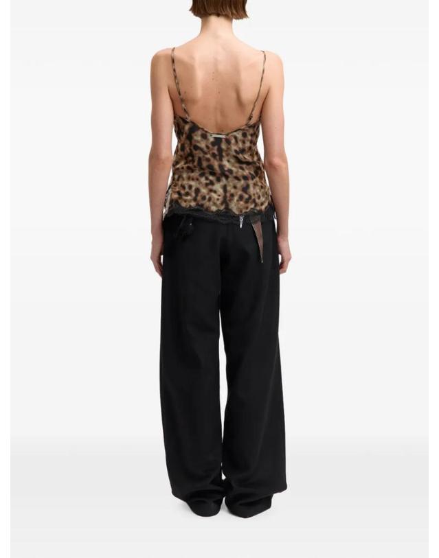 16 알링턴 [해외직구] 26 FW 16 알링턴 Clio lace trim leopard print top T444AW2601PRINTEDCHIFFONSPECKLE TP459119022 착용컷