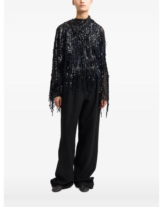 16 알링턴 [해외직구] 26 FW 16 알링턴 오로 프린지 시퀸 탑 T480AW2602FRINGESEQUINBLACKNAVY TP459173874 착용컷