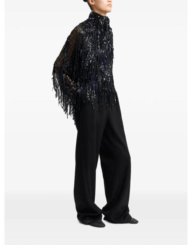 16 알링턴 [해외직구] 26 FW 16 알링턴 오로 프린지 시퀸 탑 T480AW2602FRINGESEQUINBLACKNAVY TP459173874 착용컷