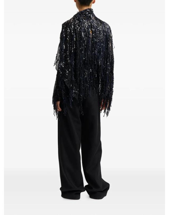 16 알링턴 [해외직구] 26 FW 16 알링턴 오로 프린지 시퀸 탑 T480AW2602FRINGESEQUINBLACKNAVY TP459173874 착용컷