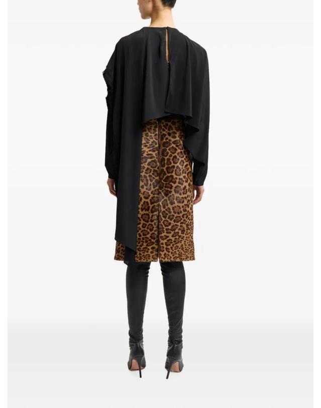 16 알링턴 [해외직구] 26 FW 16 알링턴 카르멘 레오파드 프린트 미디 스커트 SMD220AW2601PONY TP459308110 착용컷