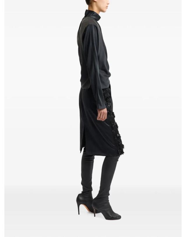 16 알링턴 [해외직구] 26 FW 16 알링턴 포르투나 자수 미디 스커트 SMD217AW2601SILKEMBROIDERYBLACK TP459307191 착용컷
