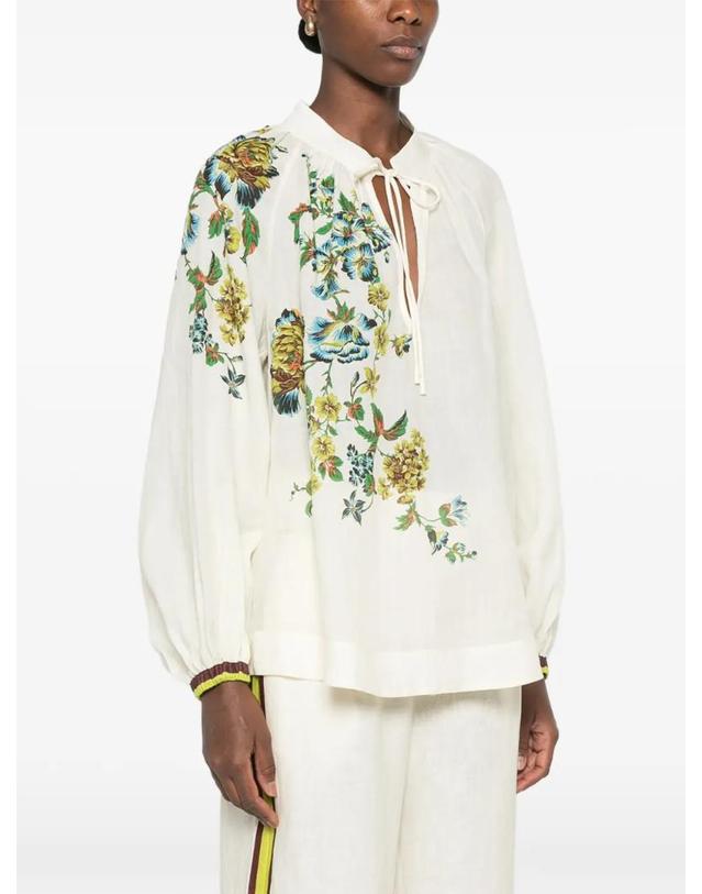 알레메 [해외직구] 26 FW ALEMAIS Phyllis floral print blouse 7311T TP458325222 착용컷