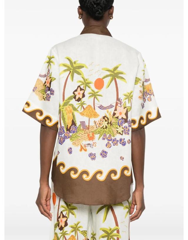 알레메 [해외직구] 26 FW ALEMAIS island cove shirt 7413T TP458570671 착용컷