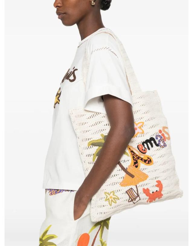 알레메 [해외직구] 26 FW ALEMAIS Island Cove crochet tote 7471A TP459373786 착용컷