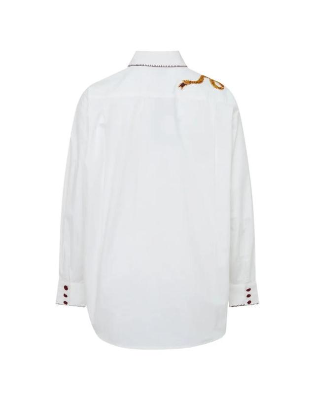 알레메 [해외직구] 26 FW ALEMAIS 웨스트우드 장식 셔츠 8135T00CREAM TP459315201 착용컷
