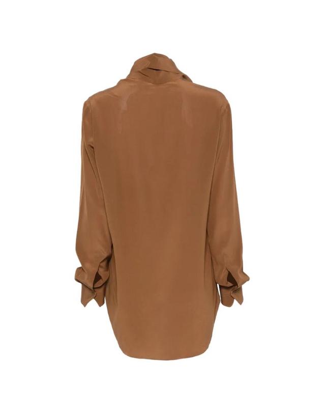 페타르 페트로브 [해외직구] 26 FW 페타르 페트로브 푸시 보우 실크 블라우스 PPFW26SR01174 TP458391769 착용컷