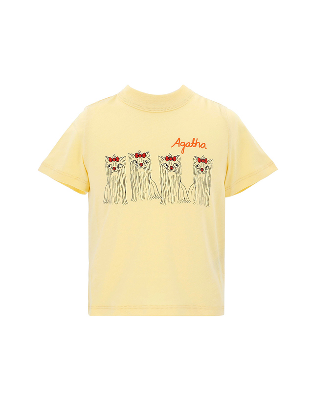 미니로디니 미니로디니 2472014323 (Agatha dogs sp ss tee) 아가타 도그 아동 반팔티 착용컷